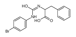 2-[(4-bromophenyl)carbamoylamino]-3-phenylpropanoic acid结构式