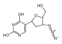 5-[(2R,4S,5S)-4-azido-5-(hydroxymethyl)oxolan-2-yl]-1H-pyrimidine-2,4-dione Structure