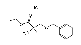 S-(phenylmethyl)-D-cysteine ethyl ester hydrochloride Structure