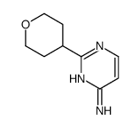 2-(Tetrahydro-2H-pyran-4-yl)pyrimidin-4-amine structure