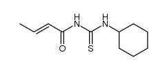 N-(2-butenoyl)-N'-(cyclohexyl)thiourea Structure