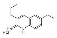 2-Amino-6-ethyl-3-propylquinoline hydrochloride结构式