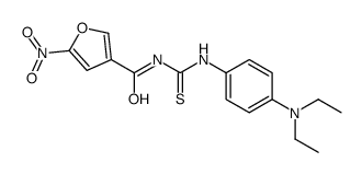 N-[[4-(diethylamino)phenyl]carbamothioyl]-5-nitrofuran-3-carboxamide结构式