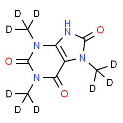 1,3,7-Trimethyluric acid-d9结构式