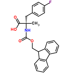 Fmoc-α-methyl-L-4-Fluorophenylalanine结构式