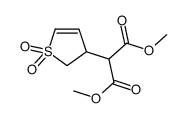 dimethyl 2-(1,1-dioxo-2,3-dihydrothiophen-3-yl)propanedioate结构式