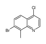 7-bromo-4-chloro-8-methylquinoline Structure