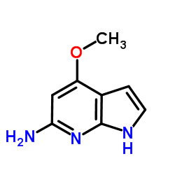 4-Methoxy-1H-pyrrolo[2,3-b]pyridin-6-amine结构式