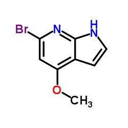 6-Bromo-4-methoxy-1H-pyrrolo[2,3-b]pyridine Structure