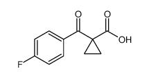 1-(4-fluorobenzoyl)cyclopropanecarboxylic acid structure