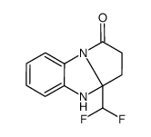3a-(二氟甲基)-2,3,3a,4-四氢-1H-苯并[d]吡咯并[1,2-a]咪唑-1-酮结构式