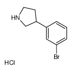 3-(3-溴苯基)吡咯烷盐酸盐结构式