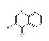 3-Bromo-5,8-dimethyl-4-hydroxyquinoline结构式