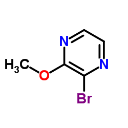 2-溴-3-甲氧基吡嗪结构式