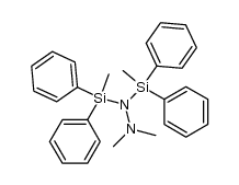 1,1-bis(diphenylmethylsilyl)-2,2-dimethylhydrazine结构式