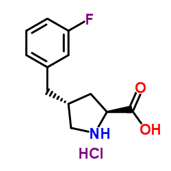 (R)-GAMMA-(3-FLUORO-BENZYL)-L-PROLINE-HCL Structure