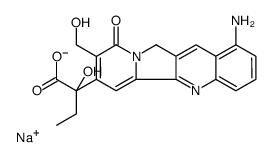 sodium,2-[1-amino-8-(hydroxymethyl)-9-oxo-11H-indolizino[1,2-b]quinolin-7-yl]-2-hydroxybutanoate结构式