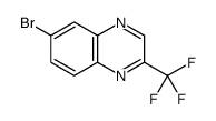 6-bromo-2-(trifluoromethyl)quinoxaline Structure