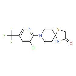 8-[3-Chloro-5-(trifluoromethyl)pyridin-2-yl]-1-thia-4,8-diazaspiro[4.5]decan-3-one structure