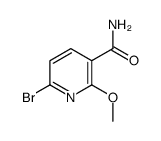 6-bromo-2-methoxypyridine-3-carboxamide结构式