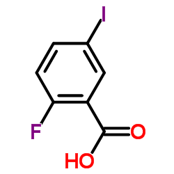 2-氟-5-碘苯甲酸结构式