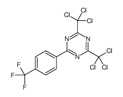 2,4-bis(trichloromethyl)-6-[4-(trifluoromethyl)phenyl]-1,3,5-triazine Structure