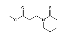 1-Piperidinepropanoic acid,2-thioxo-,methyl ester结构式