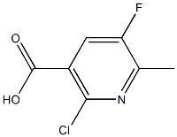 2-chloro-5-fluoro-6-methylnicotinic acid structure