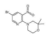 4-(5-bromo-3-nitropyridin-2-yl)-2,2-dimethylmorpholine Structure