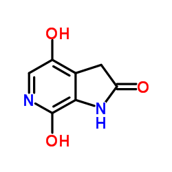 4,7-Dihydroxy-1,3-dihydro-2H-pyrrolo[2,3-c]pyridin-2-one结构式