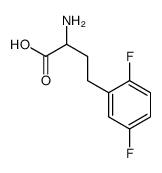 2-amino-4-(2,5-difluorophenyl)butanoic acid结构式