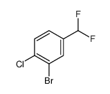 2-bromo-1-chloro-4-(difluoromethyl)benzene Structure