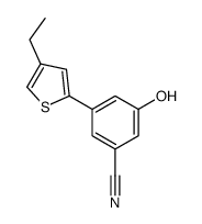 3-(4-ethylthiophen-2-yl)-5-hydroxybenzonitrile Structure