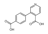 3-(4-carboxyphenyl)pyridine-4-carboxylic acid结构式