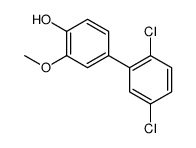 4-(2,5-dichlorophenyl)-2-methoxyphenol结构式