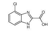 4-chloro-1H-benzo[d]imidazole-2-carboxylic acid结构式
