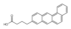 4-benz[a]anthracen-9-yl-butyric acid结构式