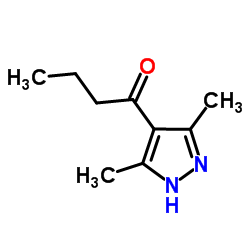 1-(3,5-Dimethyl-1H-pyrazol-4-yl)-1-butanone结构式