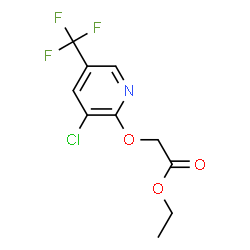 (3-Chloro-5-trifluoromethyl-pyridin-2-yloxy)-acetic acid ethyl ester structure
