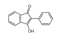 3-hydroxy-2-phenyl-1H-inden-1-one结构式
