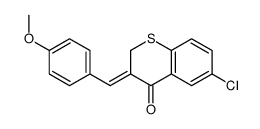 (3Z)-6-chloro-3-[(4-methoxyphenyl)methylidene]thiochromen-4-one Structure