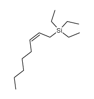 1-triethylsilyl-2-octene Structure
