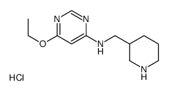 6-ethoxy-N-(piperidin-3-ylmethyl)pyrimidin-4-amine,hydrochloride结构式