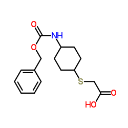 [(4-{[(Benzyloxy)carbonyl]amino}cyclohexyl)sulfanyl]acetic acid Structure