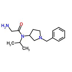 N-(1-Benzyl-3-pyrrolidinyl)-N-isopropylglycinamide结构式