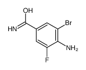 4-amino-3-bromo-5-fluorobenzamide Structure