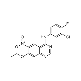 N-(3-Chloro-4-fluorophenyl)-7-ethoxy-6-nitroquinazolin-4-amine(AfatinibImpurity) Structure