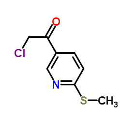 Ethanone,2-chloro-1-[6-(methylthio)-3-pyridinyl]-(9CI) Structure
