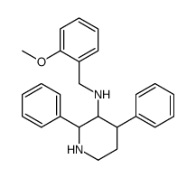 N-[(2-methoxyphenyl)methyl]-2,4-diphenylpiperidin-3-amine结构式