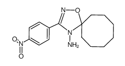 3-(4-nitrophenyl)-1-oxa-2,4-diazaspiro[4.7]dodec-2-en-4-amine结构式